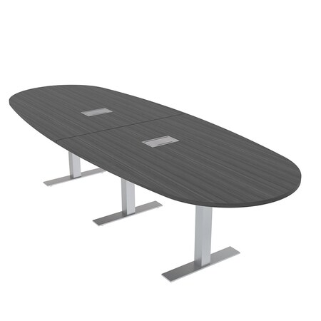 Skutchi Designs 45 in W, 144 in L, 29 in H, Engineered Wood Top, Grey HAR-BOVL-46X143-T-ELEC-ASIANNIGHT